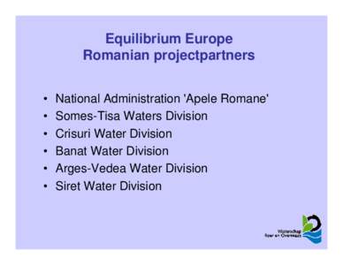 Government of the Netherlands / Water board / Thermodynamic equilibrium / Government / Politics / Equilibrium chemistry / Politics of the Netherlands / Thermodynamics