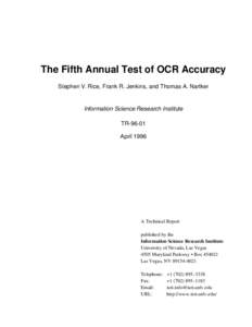 Computational linguistics / Optical character recognition / Symbols / Unicode / Science / Automatic identification and data capture / Artificial intelligence / Artificial intelligence applications