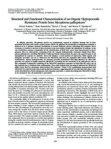 JOURNAL OF BACTERIOLOGY, Mar. 2008, p. 2206–[removed]/$08.00⫹0 doi:[removed]JB[removed]Copyright © 2008, American Society for Microbiology. All Rights Reserved. Vol. 190, No. 6