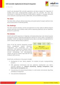 SDN Controller Applications & Network Integration