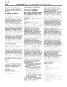 [removed]Federal Register / Vol. 79, No[removed]Monday, July 21, [removed]Notices Ehrhardt, AICP, Natural Resource Planner, PO Box 2683, Titusville, FL