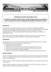 P5 - P6 WTPK Sec 1 Pottsville Community Assoc and Comm Act March 2014