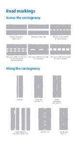 Road markings Across the carriageway Stop line at signals or police control