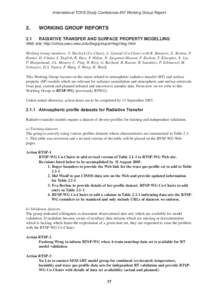 Meteorology / Real Time Streaming Protocol / Intergovernmental Panel on Climate Change / IPCC Third Assessment Report / Advanced Microwave Sounding Unit / RTTOV / Community Radiative Transfer Model / MEMO Model / Atmospheric sciences / Atmospheric radiative transfer codes / Earth