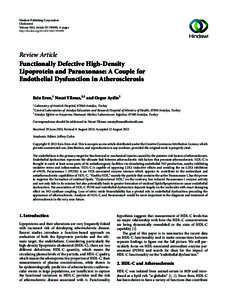 Hindawi Publishing Corporation Cholesterol Volume 2013, Article ID[removed], 10 pages http://dx.doi.org[removed][removed]Review Article