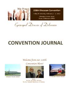 CONVENTION JOURNAL Welcome from our 228th Convention Hosts! St. Nicholas’ Church, Newark