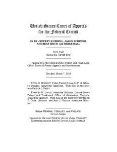 United States Court of Appeals for the Federal Circuit ______________________