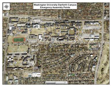 Washington University Danforth Campus Emergency Assembly Points TTHH RRO OO