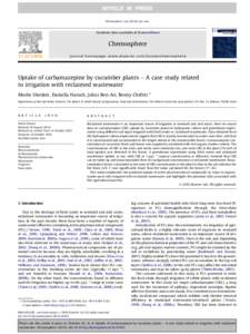 Chemosphere xxxxxx–xxx  Contents lists available at ScienceDirect Chemosphere journal homepage: www.elsevier.com/locate/chemosphere