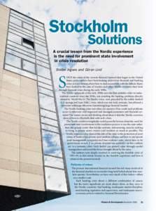 Stockholm Solutions – Finance & Development – December 2008 – Stefan Ingves; Göran Lind