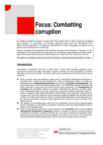 Microsoft Word - Focus Combating Corruption_October 2010.doc
