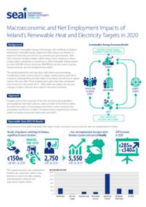 Macroeconomic and Net Employment Impacts of Ireland’s Renewable Heat and Electricity Targets in 2020 Background Sustainable Energy Economy Model