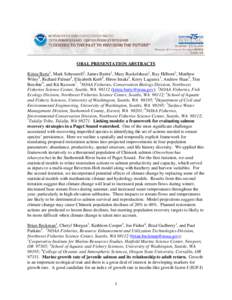 Chinook salmon / Coho salmon / Fisheries management / Fisheries science / Sockeye salmon / Aquaculture / Rainbow trout / Steller sea lion / Chum salmon / Fish / Salmon / Oncorhynchus