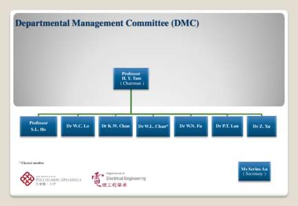 Departmental Management Committee (DMC)  Professor H. Y. Tam ( Chairman )