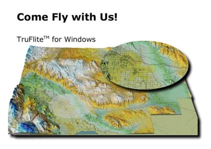 Come Fly with Us! TruFliteTM for Windows TruFlite™ for Windows Check out the power of workstation graphics now available on your PC!