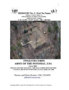 1  REDOUBT No. 2 / Fort No Name