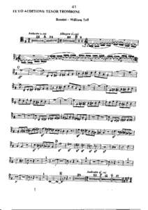 41 EUYO AUDITIONS:TENOR TROMBONE Rossini- William Tell Andanle (J=or;