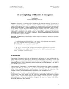 Acta Morphologica Generalis © Swedish Morphological Society AMG Vol.3 No[removed]ISSN[removed]