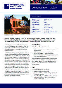 demonstration project Earthship Brighton Client: