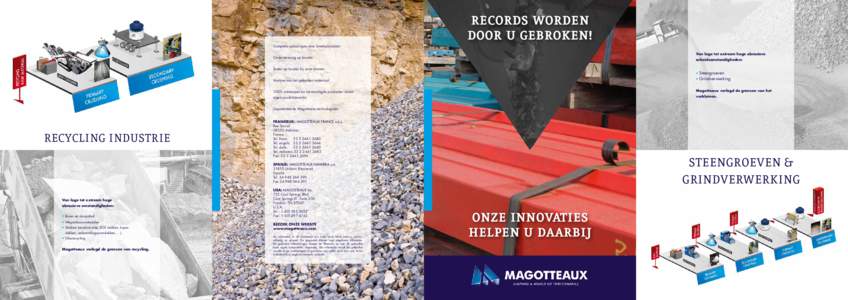 RECORDS WORDEN DOOR U GEBROKEN! Complete oplossingen voor breekprocessen Van lage tot extreem hoge abrasieve  Ondersteuning op locatie