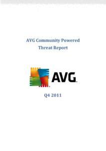 AVG Community Powered Threat Report – Q4 2011