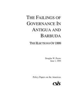 Antigua and Barbuda / Labour parties / Antigua Labour Party / Vere Bird / Lester Bird / Molwyn Joseph / Baldwin Spencer / United Progressive Party / George Walter / Politics of Antigua and Barbuda / Politics of the Caribbean / Elections in Antigua and Barbuda