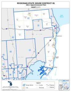 MICHIGAN STATE HOUSE DISTRICT[removed]Apportionment Plan 0 2.5