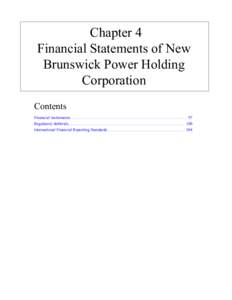 Business / International Financial Reporting Standards / Accumulated other comprehensive income / Generally accepted accounting principles / Balance sheet / Annual report / NB Power / Accountancy / Finance / Financial statements