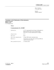 Article 8 of the European Convention on Human Rights / Sexual health / Abortion / Fertility / Gynaecology / Tysiąc v Poland / Reproductive rights / Convention on the Elimination of All Forms of Discrimination Against Women / Recurso de amparo / Law / Medicine / Ethics