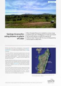 CASE STUDY  Savings & security: using drones in place of Lidar