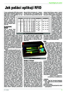 kryptologie pro praxi  Jak pašáci aplikují RFID V rámci problematiky RFID nelze neuvést alespoÀ jeden exemplární pﬁíklad toho, Ïe pa‰áci (tedy ti, kdo nepotﬁebují nic moc