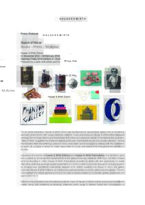 HAUSER & WIRTH  Press Release Salon d’Hiver Books – Prints – Multiples