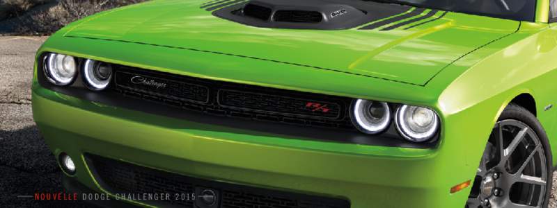 NOUVELLE DODGE CHALLENGER 2015  LE RETOUR D’UNE LÉGENDE // Faire renaître une icône n’est pas une mince affaire. Les purs et durs sont aux aguets et commenteront chaque petit détail. Un faux pas, et c’est la r