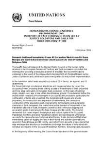 International relations / Gaza / Palestinian nationalism / Foreign relations of the Palestinian National Authority / United Nations Fact Finding Mission on the Gaza Conflict / Gaza War / Richard Goldstone / Hamas / United Nations Human Rights Council / Israeli–Palestinian conflict / Palestinian territories / Asia