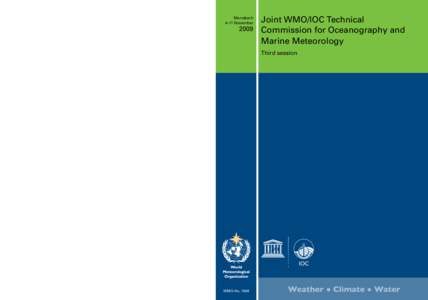 2009  Joint WMO/IOC Technical Commission for Oceanography and Marine Meteorology Third session