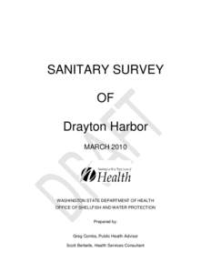 SANITARY SURVEY OF Drayton Harbor MARCH[removed]WASHINGTON STATE DEPARTMENT OF HEALTH