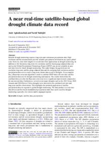 Droughts / Hydrology / Climatology / Oceanography / Palmer Drought Index / Tropical Rainfall Measuring Mission / Climate Prediction Center / Rain / Drought / Atmospheric sciences / Meteorology / Earth