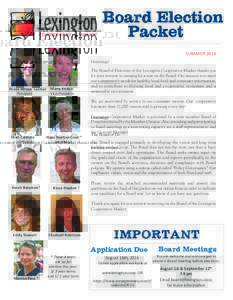 Board Election Packet SUMMER 2016 Greetings!  Alison Wilcox- Lanfear