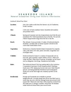 Microsoft Word - Seabrook Island Fact Sheets.doc