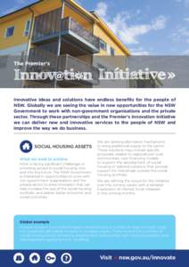 The Premiers Innovation Initiative