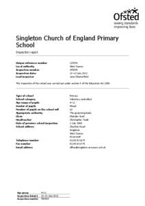 Microsoft Word - Singleton Church of England Primary School Final.doc