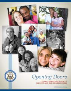 Opening Doors  federal strategic plan to prevent and end homelessness as amended in 2015