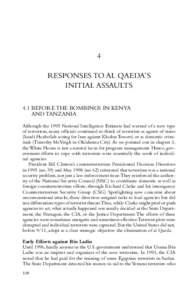 Islam / Terrorism / National security / Year of birth missing / Osama bin Laden / Counterterrorism Center / Al-Qaeda / George Tenet / Al-Shifa pharmaceutical factory / Central Intelligence Agency / Islamic terrorism / September 11 attacks