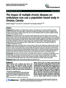 Muggah et al. BMC Health Services Research 2012, 12:452 http://www.biomedcentral.com[removed] RESEARCH ARTICLE  Open Access