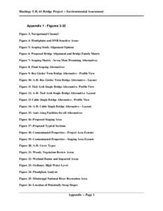 Hastings T.H. 61 Bridge Project -- Environmental Assessment  Appendix 1 - Figures 3-32 Figure 3: Navigational Channel Figure 4: Floodplains and DNR Sensitive Areas Figure 5: Scoping Study Alignment Options