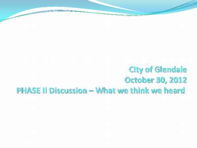 I. PUBLIC INVOLVEMENT AND COMMUNITY EDUCATION A. Public Awareness and Involvement a) The City should establish and maintain a  public information and awareness program to