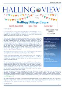 Issue 103 June[removed]HALLING VIEW Spring Fun! It was good to see so many turn out for the Annual Parish Meeting and our thanks go to all who participated and the WI for the lovely cakes and not