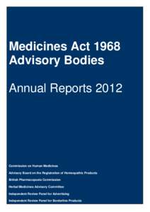 CODE OF PRACTICE FOR CHAIRMEN AND MEMBERS OF THE COMMISSION ON HUMAN MEDICINES, CERTAIN SECTION 4 COMMITTEESAND EXPERT ADVISORY GROUPS