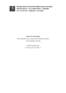 DANISH INSTITUTE FOR INTERNATIONAL STUDIES STRANDGADE 56 • 1401 COPENHAGEN K • DENMARK TEL +[removed] • [removed] • www.diis.dk