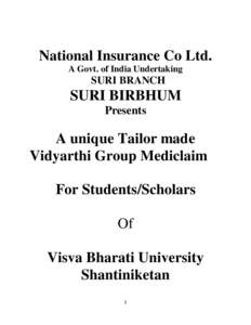 National Insurance Co Ltd. A Govt. of India Undertaking SURI BRANCH  SURI BIRBHUM